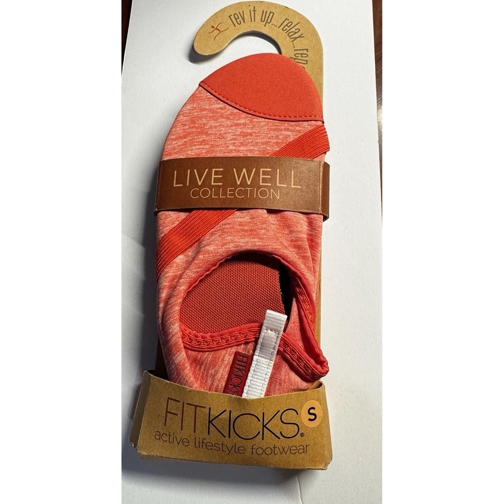 FitKicks Crossovers Women's Barefoot Yoga Water Shoes Orange Sz Small 5.5-6.5 N